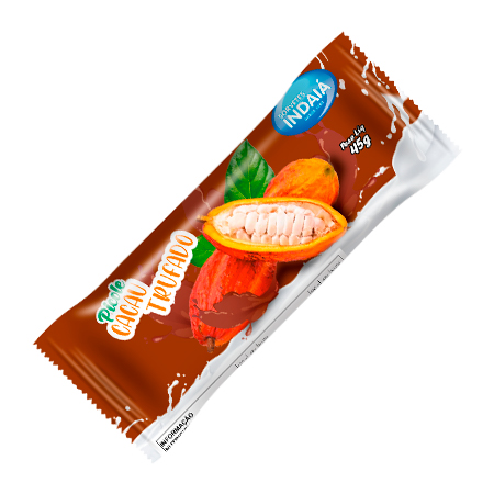 Picolé Cacau Trufado Sorvetes Indaiá