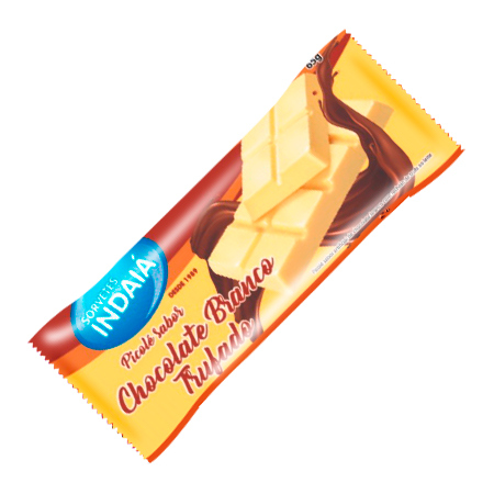 Picolé Chocolate Branco Trufado Sorvetes Indaiá