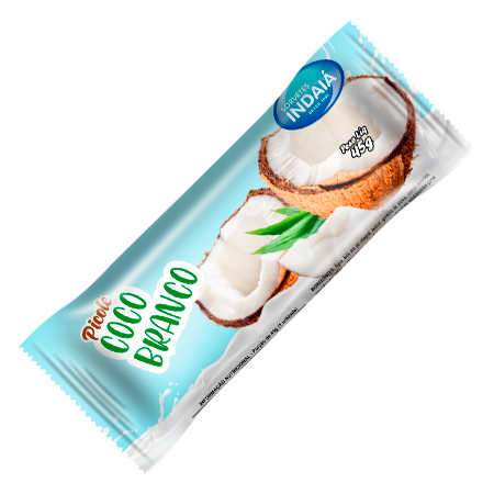Picolé Coco Branco Trufado Sorvetes Indaiá
