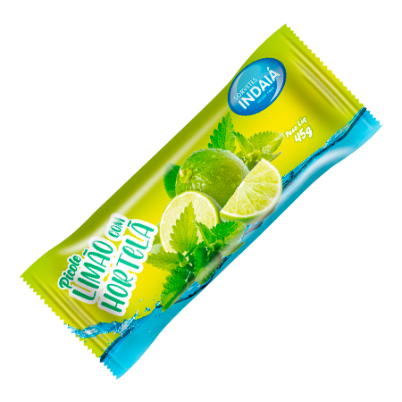 Picolé Limão com Hortelã Sorvetes Indaiá